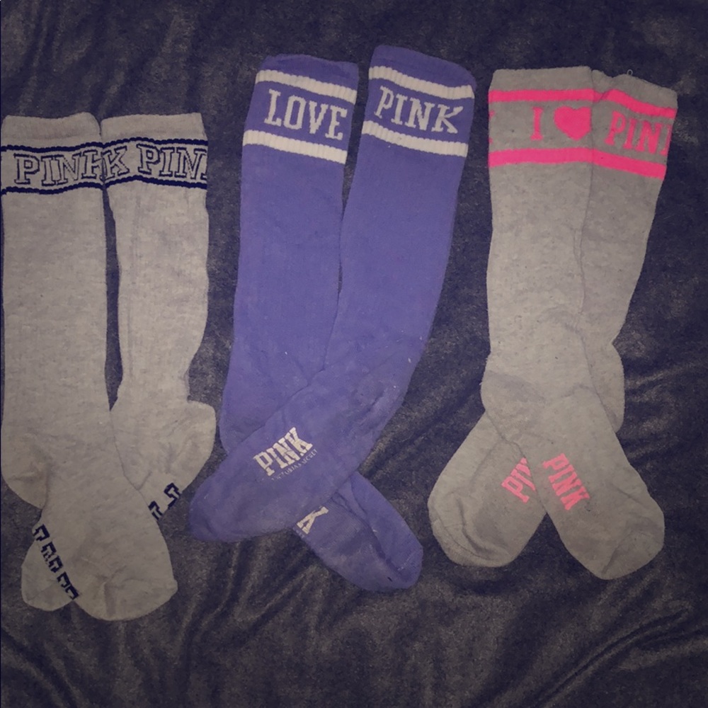 Vs pink knee high socks